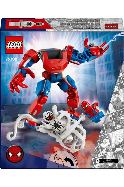 LEGO ® Marvel Spider-Man Mech vs. Anti-Venom Buildable Toy Figure Set 76308