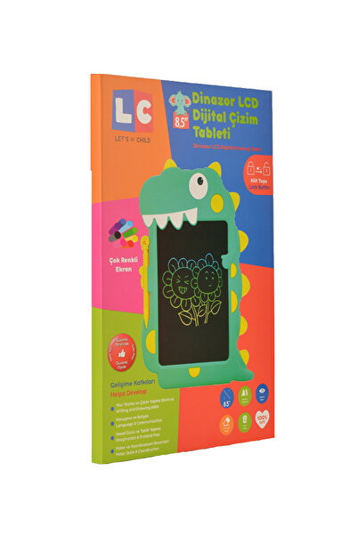 LC تابلت رسم الديناصورات 8.5 بوصة