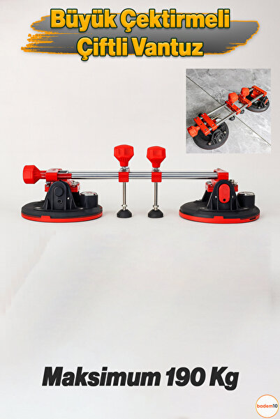 Badem10 8 İnç Çiftli Vakumlu Vantuz Taş Birleştirme Hizalama Aparatı Granit M...