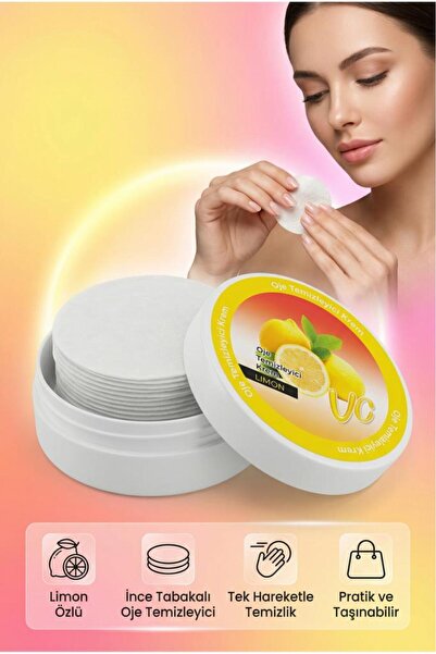 MUJGAN İnce Tabakalı Limon Özlü Oje Temizleyici Ped