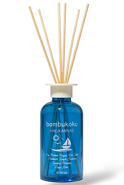 BAMBUKOKU Halikarnas 135 ml Çubuklu Oda Kokusu – Uzun Süre Kalıcı Ortam Kokus...