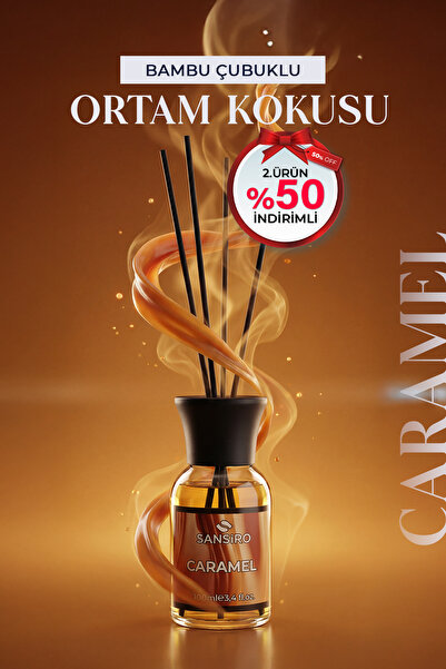 Sansiro Caramel 100ml Bambu Çubuklu Ortam Kokusu