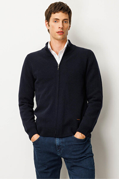 Desen 23530Men's Mock Neck Basic Wool Knitwear Coat Burgundy23530Men's Mock N...