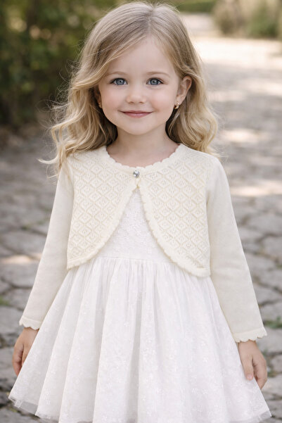 Minora بوليرو تريكو مخرم - ECRU