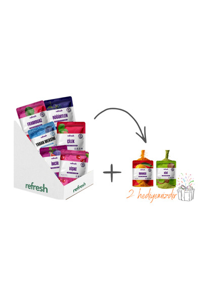 Refresh Chips Antioksidanı Yüksek Freeze Drıed Kırmızı Meyveler-Meyve tozu he...
