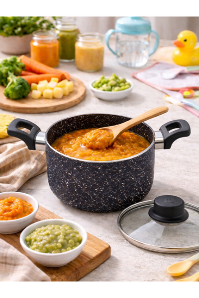 Emel Cooking Goods EMEL 12 cm Ek Gıda Mama Tenceresi
