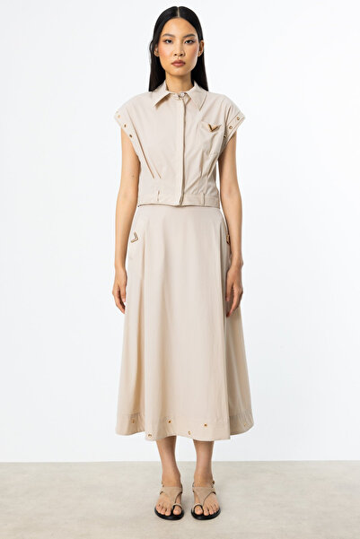 ON Fusta midi minimalistă - Casual și elegantă - Cumpărați acum!