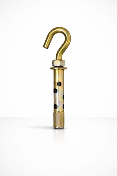 Arte M8x100 Kancalı Açık Çelik Dübel –Beton İçin Ağır Yük – Salıncak / Boks T...