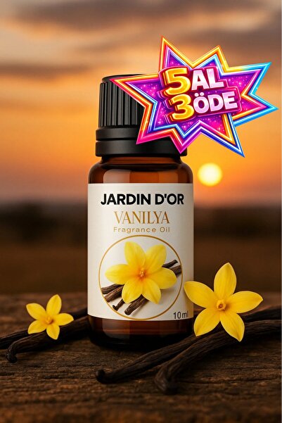 JARDIN D'OR Vanilya Esansiyel Uçucu Koku Yağı Buhurdanlık Yağı Difüzör Esansı...
