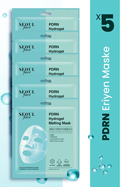 Dermal Pdrn Hydrojel Eriyen Maske Nemlendirici Eriyen Kore Maskesi Onarıcı Şe...