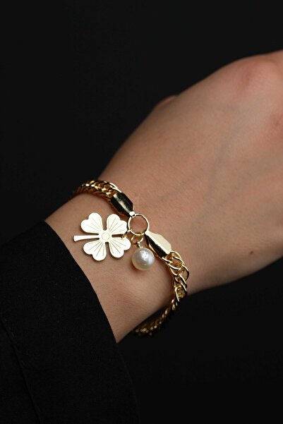 Jack Ferrero Incili Kadın Yonca Bileklik