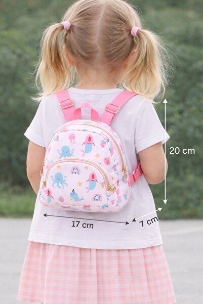 GlassySKY Μίνι πολυτελές σακίδιο πλάτης για κορίτσια με φερμουάρ και φιγούρες...