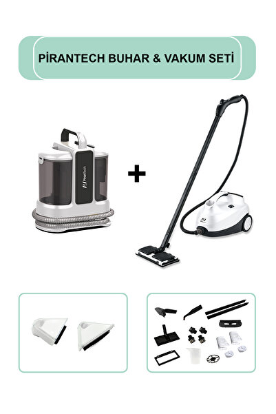 PiranTech KT-703 Koltuk ve Halı Yıkama Makinesi & CB-107C Çok Fonksiyonlu Buh...