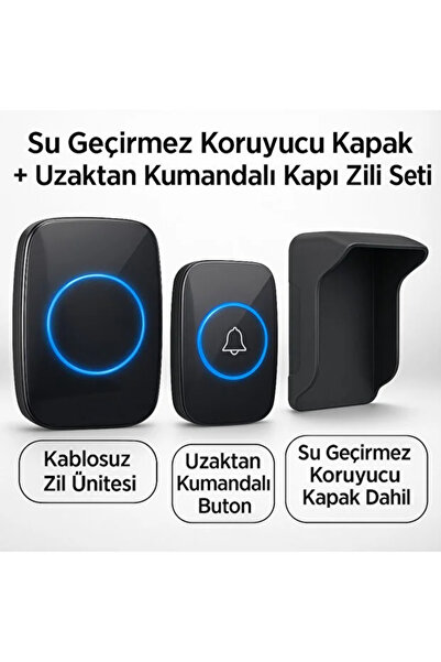 SONEX Uzaktan Kumandalı Kapı Zili - Su Geçirmez Koruyucu Kapak