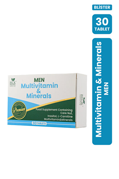 HCK NATURAL Men Erkeklere Özel Multivitamin & Multimineral 39 Tablet Takviye ...
