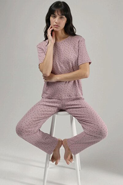 Hiccup Set pijama cu mânecă scurtă din bumbac 100% – Colecția Ellie