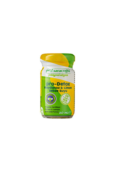 prof saracoğlu Pro Detox Organik Maydanoz ve Limon Shot (5 X 60 ML) | Fonksiyonel İçecek