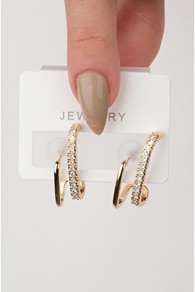 Jack Ferrero ÇELİK exclusive RENK ATMAZ GARANTLİ FATURALI KÜPE