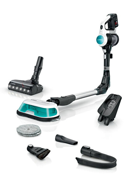 Bosch BCS71HYG1 Unlimited 7 ProHygienic Aqua White Şarjlı Dikey Süpürge Beyaz