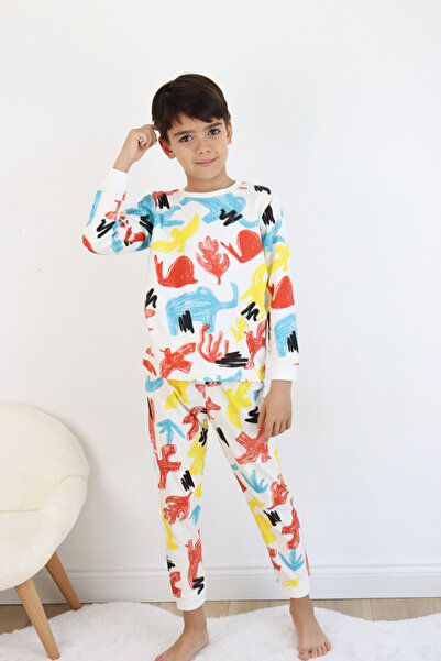 Harika KIDS Set de pijamale cu mânecă lungă din material interlock cu imprime...