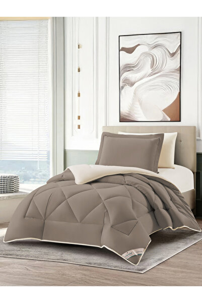 Donetella 4-Piece Comforter Set – Single Size 170x230 cm, Microfiber, Solid Q...