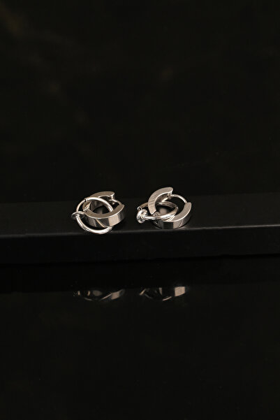 Jack Ferrero Erkek Çelik Renk Atmaz KÜPE