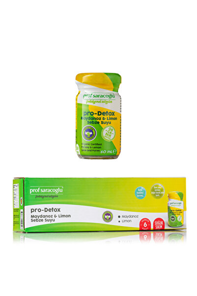 prof saracoğlu Pro Detox Organik Maydanoz ve Limon Shot (5 X 60 ML) | Fonksiyonel İçecek