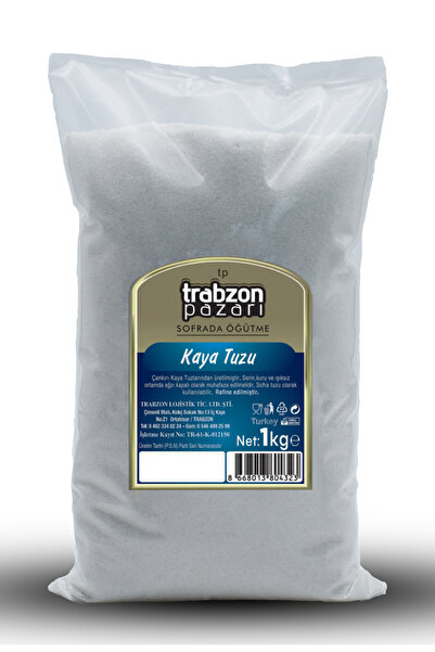 TRABZON PAZARI Rafineli, Iyotsuz Öğütülmüş Kaya Tuzu 1 Kg