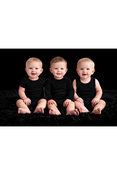 PİNUPTEX 3'LÜ %100 PAMUKLU KOLSUZ-KISA KOLLU-UZUN KOLLU BEBEK ZIBIN/ÇITÇITLI ...