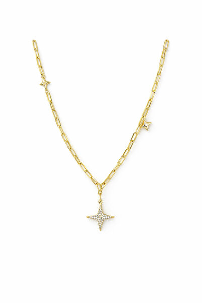 Sacha Accessories Star Figured Stone Necklace