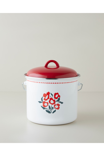 English Home Bright Parade Emaye Bakraç 20 cm Kırmızı