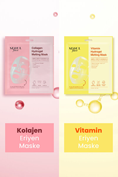 Dermal Vitamin ve Kolajen Özlü Hydrojel Şeffaflaşan Eriyen Maske 34g 2 Adet