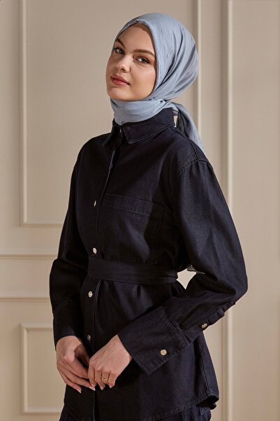 SilkTouch Blueish Gray Cashmere Shawl