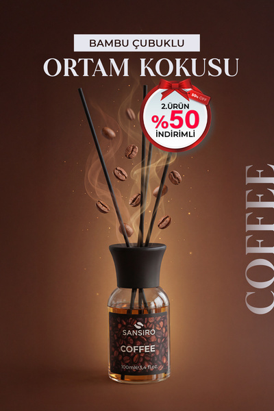 Sansiro Coffee 100ml Bambu Çubuklu Ortam Kokusu