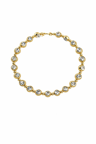 Sacha Accessories Stone-Encrusted Topcuk Row Choker Necklace