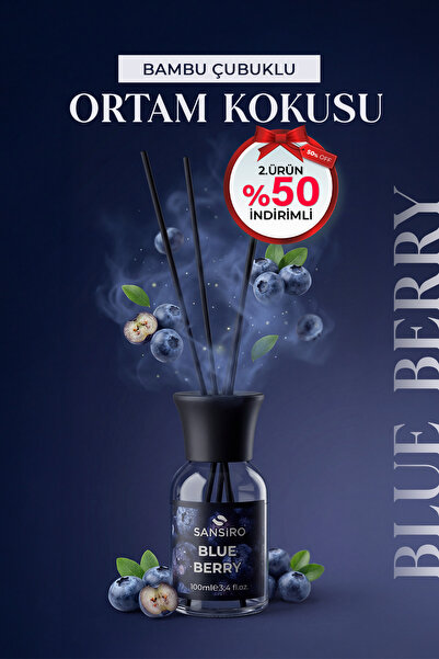 Sansiro Blueberry 100ml Bambu Çubuklu Ortam Kokusu
