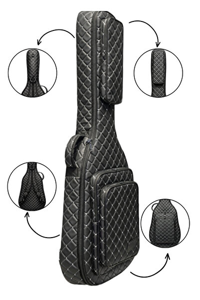 Erga Müzik ΜΑΥΡΗ ΕΠΑΓΓΕΛΜΑΤΙΚΗ ΘΗΚΗ-ΤΣΑΝΤΑ ΚΙΘΑΡΑΣ GIGBAG CLASSIC-ΛΕΥΚΟ ΚΑΠΙΤ...