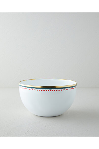 English Home Blue Line Emaye Karıştırma Kabı 4 Lt Lacivert-Kırmızı