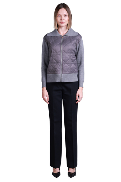 Sempre Pulover minimalist pentru femei cu glugă - mânecă lungă, detaliu matlasat