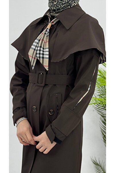 Tebrikler tekstil Women's New Season Tie-Trench Coat G4480