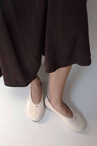 LUTVELIZADE Babet 2604 - Balerini pentru femei cu vârf oval și detaliu minima...