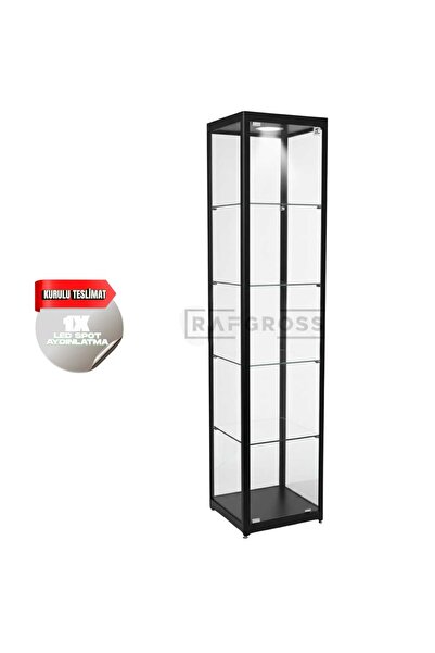RAFAX Kurulu Teslimat,Camlı Dolap, Camlı Vitrin,  Koleksiyon Dolabı,30x30xh:180