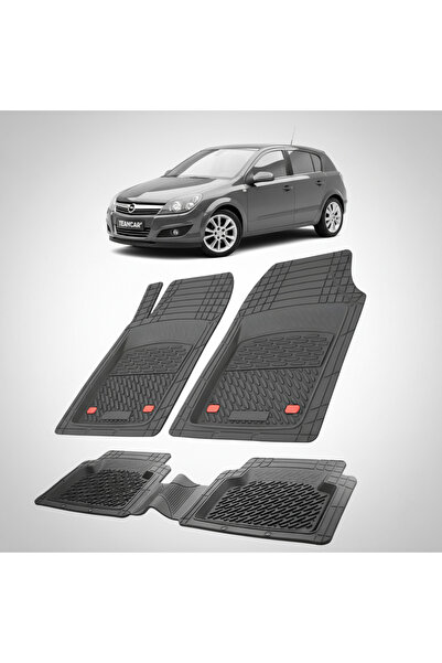 TEAMCAR Covorase Auto TeamCar®Tip Tavita Opel Astra H (2004-2014) Negru Mater...