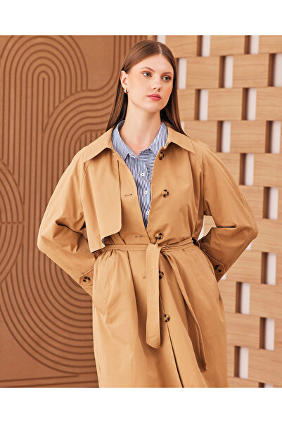 Gala-Xi Жіночий тренч великого розміру з поясом 2321901005