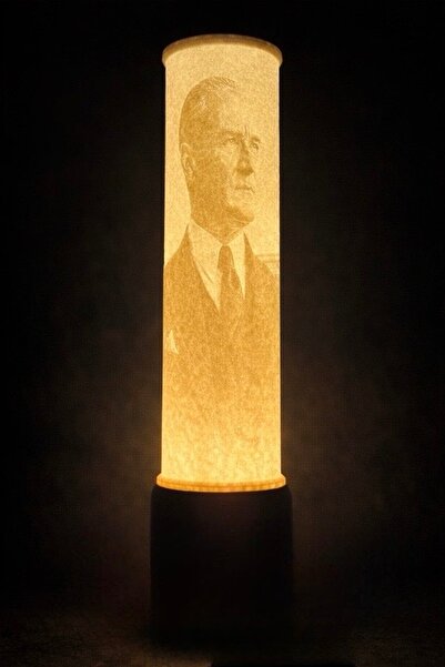 Belupa Atatürk Anıtkabir Işıklı Silindir Lamba – Özel Tasarım Gece Lambası – ...