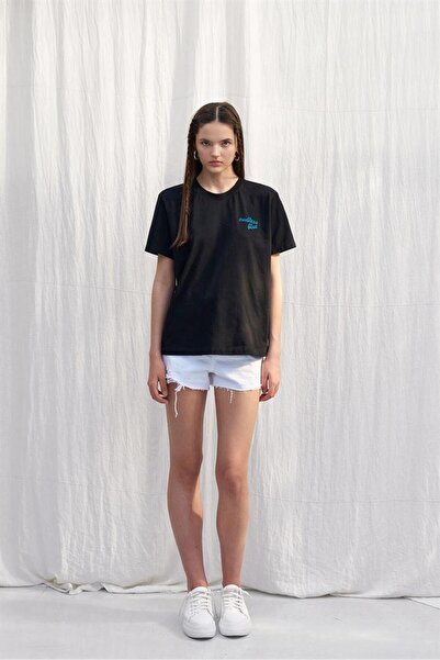 Naar Γυναικείο T-Shirt Relaxed Fit με μαύρο εμπριμέ - NAAR81326