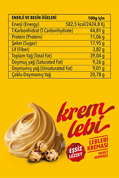 GELİNCİK HAŞHAŞ 2'li Set Friggy Kremlebi Kahvaltılık Sürülebilir Katkısız Leblebi Kreması