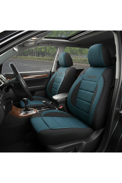 CarGuard Huse universale premium pentru scaune auto albastru+negru -
