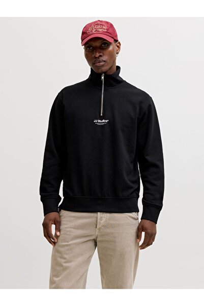 Jack & Jones Sweatshirt mit halbem Reißverschluss Gedruckt Sweatshirt mit hal...