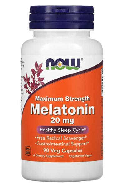 Now Foods Supplements, Strength 20 mg, Healthy Sleep Cycle, Free Radical Scav...